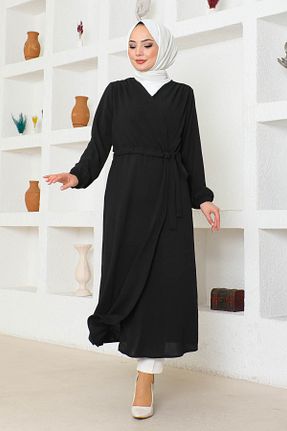 کلاه و ابایا مشکی زنانه مخلوط پلی استر MARFİM - کد 825973685