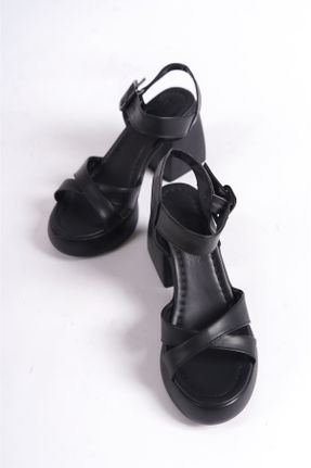 کفش پاشنه بلند کلاسیک مشکی زنانه چرم مصنوعی پاشنه متوسط ( 5 - 9 cm ) پاشنه پلت فرم کد 757551123