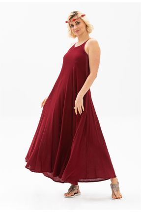 لباس زرشکی زنانه بافتنی رگولار بند دار بیسیک کد 93041024