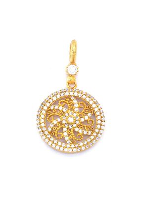 گردنبند جواهر طلائی زنانه استیل ضد زنگ FerizZ - کد 88777087