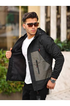 کاپشن مشکی مردانه رگولار FLUEND MODA - کد 826029315