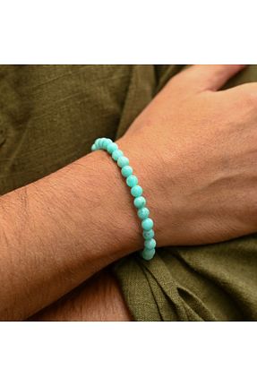 دستبند جواهر فیروزه ای زنانه سنگ طبیعی Padore Accessory - کد 826030086