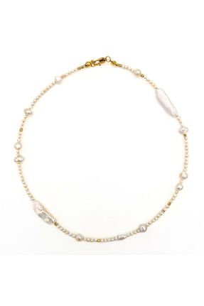 گردنبند جواهر سفید زنانه مروارید L´Atelier des Perles - کد 826063755