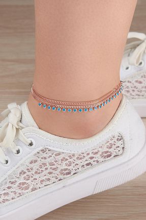 خلخال نقره فیروزه ای زنانه Tmt Silver - کد 116303973