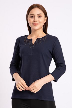 بلوز مشکی زنانه ساده Desen Triko - کد 117095948