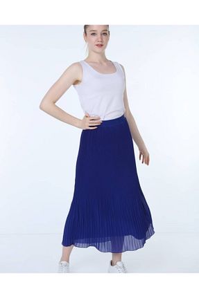 دامن آبی زنانه پارچه MY FARBE - کد 117612399