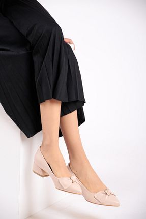 کفش پاشنه بلند کلاسیک بژ زنانه چرم مصنوعی FORS SHOES - کد 117892461