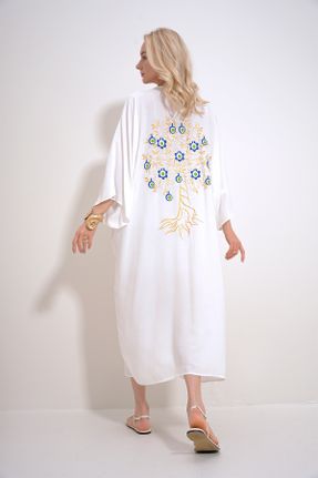 لباس سفید زنانه اورسایز بافتنی کد 819755856