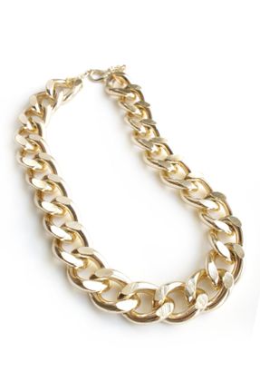 گردنبند جواهر طلائی زنانه فلزی کد 826235646