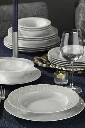 سرویس غذاخوری سفید 6 نفره Kütahya Porselen - کد 88246428
