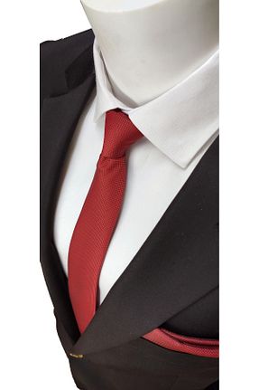 کراوات قرمز مردانه میکروفیبر Elegante Cravatte - کد 796126895