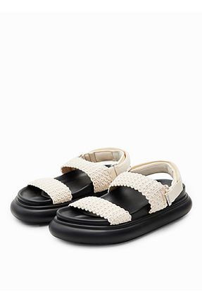 صندل بژ زنانه پاشنه نازک Desigual - کد 826293919
