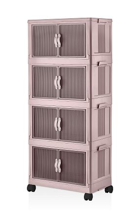 کابینت چند منظوره صورتی پلاستیک Evle - کد 826339823