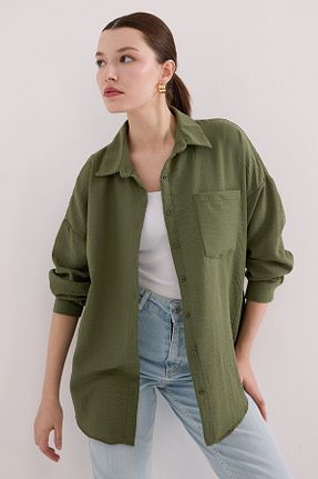 پیراهن خاکی زنانه اورسایز Bigdart - کد 826347259