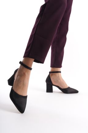 کفش پاشنه بلند کلاسیک مشکی زنانه پاشنه متوسط ( 5 - 9 cm ) پاشنه ضخیم کد 826371199