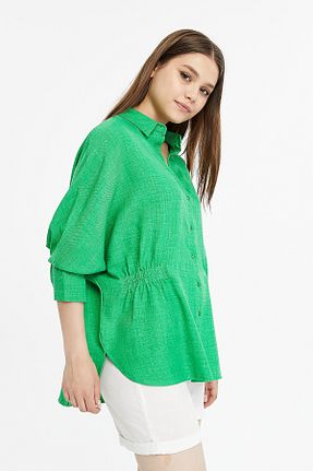 پیراهن سبز زنانه اورسایز BAJAR - کد 826391498