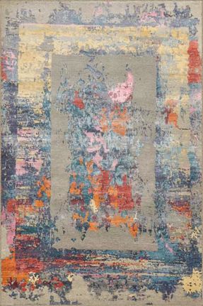 فرش رنگی قابل شستشو Rugs Modern Halı - کد 826436516
