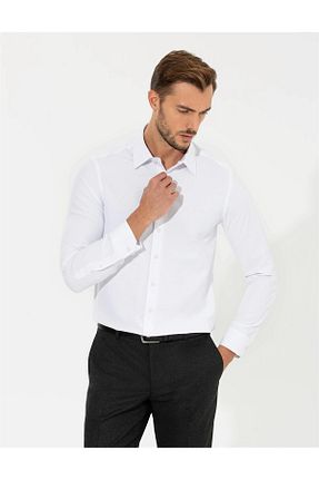 پیراهن سفید مردانه رگولار Pierre Cardin - کد 379210468