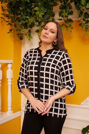پیراهن سایز بزرگ مشکی زنانه سایز بزرگ Rmg - کد 812037189