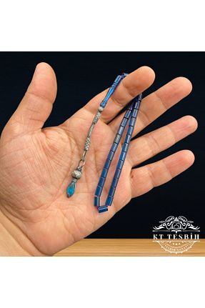تسبیح آبی کهربا Kt - کد 826187979