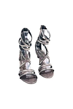 کفش مجلسی طلائی زنانه چرم مصنوعی bescobel - کد 816243155
