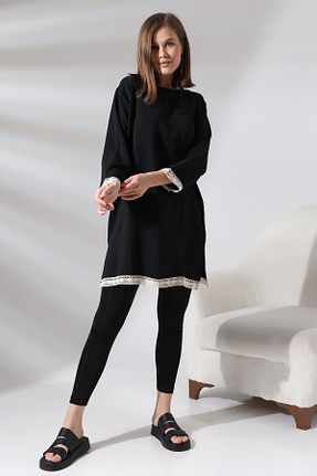 تونیک مشکی زنانه بافتنی Ladies - کد 798754686