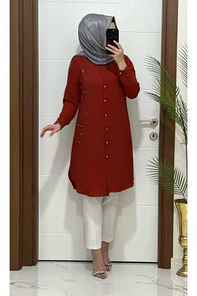 تونیک نارنجی زنانه تریکو masalabiyem - کد 826356988