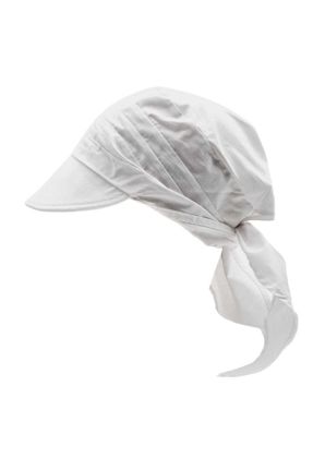 کلاه سفید زنانه پنبه (نخی) کد 798171291