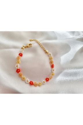 دستبند جواهر نارنجی زنانه کد 824179113