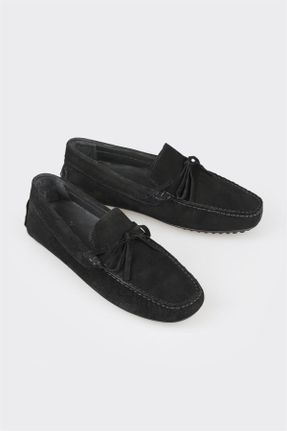 کفش لوفر مشکی مردانه چرم طبیعی پاشنه کوتاه ( 4 - 1 cm ) کد 826125818