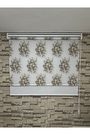 پرده کشوئی قهوه ای کلاسیک Stor PERDECİNİZ - کد 826299864