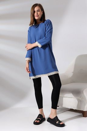 تونیک سرمه ای زنانه بافتنی Ladies - کد 798755031