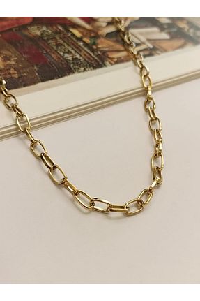 گردنبند استیل ( فولاد ) طلائی زنانه استیل (فولاد) PAMES - کد 826342728