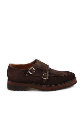 کفش کژوال قهوه ای مردانه چرم طبیعی پاشنه کوتاه ( 4 - 1 cm ) کد 826399548