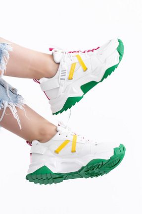 کفش اسنیکر سفید زنانه بند دار Stilbagshoes - کد 783475743