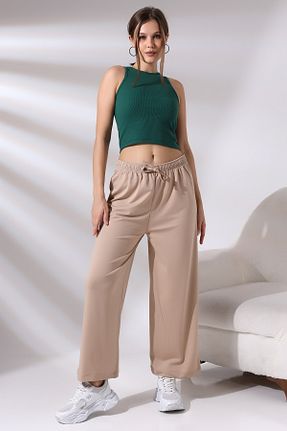 شلوار بژ زنانه مخلوط پلی استر Ladies - کد 804041091