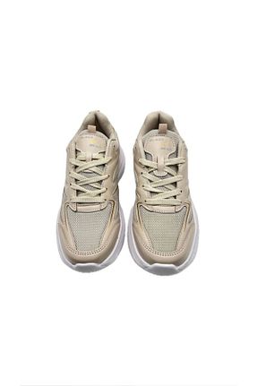 کفش اسنیکر بژ زنانه بند دار GK SHOES - کد 826534424