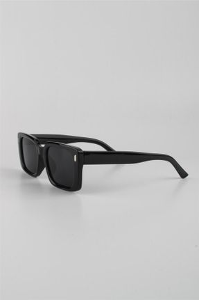 عینک آفتابی مشکی زنانه 53 UV400 ترکیبی مات هندسی کد 826580460