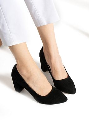 کفش مجلسی مشکی زنانه پاشنه ضخیم AlbiShoes - کد 826575415