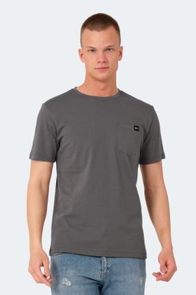 تی شرت طوسی مردانه رگولار کد 826611790
