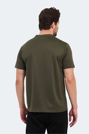 تیشرت اسپرت خاکی مردانه رگولار Slazenger - کد 826605384