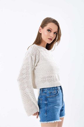 بلوز طوسی زنانه Ajurlu MODA MHE - کد 826653546