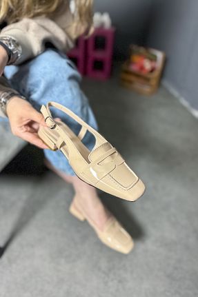 بابت بژ زنانه چرم مصنوعی SHOEBELLAS - کد 826660825