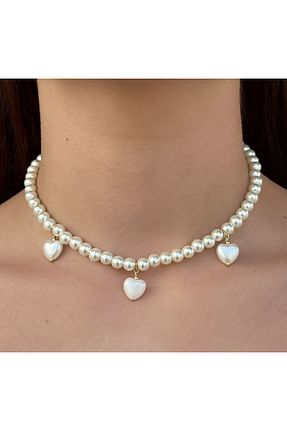 گردنبند جواهر طلائی زنانه مروارید İPAR AKSESUAR - کد 826706219