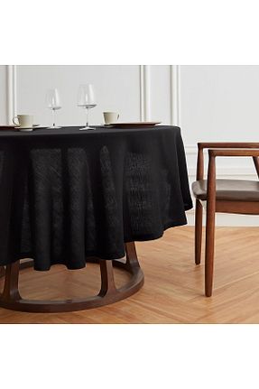رومیزی مشکی پلی استر Zeren Home - کد 826499861