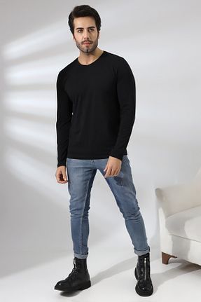 تیشرت مشکی مردانه اسلیم فیت RUN RUN - کد 782301108