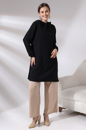 تونیک مشکی زنانه بافت Ladies - کد 798488098