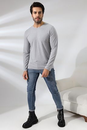 تیشرت طوسی مردانه رگولار RUN RUN - کد 782305954