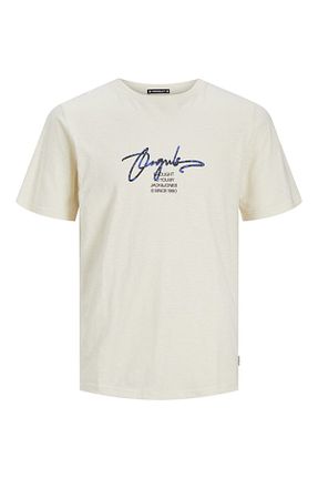 تیشرت سفید مردانه اسلیم فیت Jack & Jones - کد 826556691