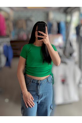 بلوز سبز زنانه ساده Sublime Butik - کد 826564825